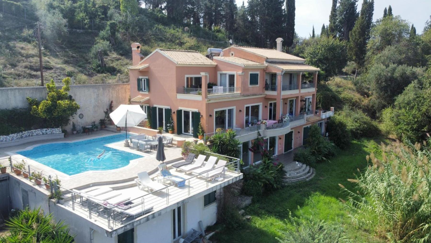 Willa Casa T With Amazing Views In Corfu Kontokali Zewnętrze zdjęcie